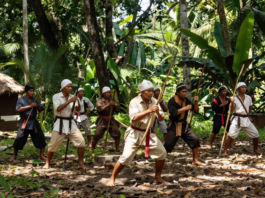 rokok88 login scene depicting Indonesian resistance against Dutch colonialism with actors in historical costumes